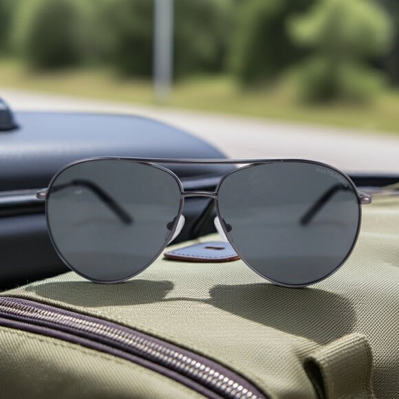 Nike CHANCE Aviator Polarized Mens Sunglasses - Satin Gunmetal / Grey - NWT - Picture 11 of 11